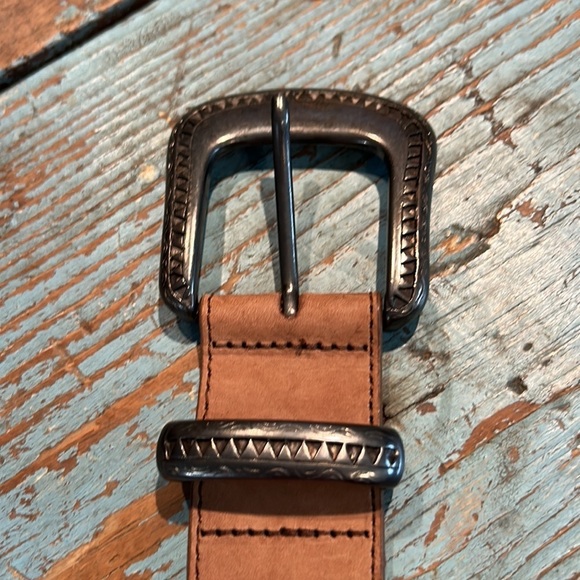 Another Line, Inc. brown belt with silver detail size Medium - Picture 3 of 5